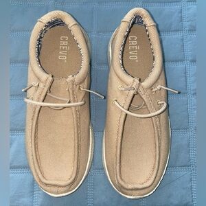 Crevo Tan Loafers Comfortable Slip-Ons